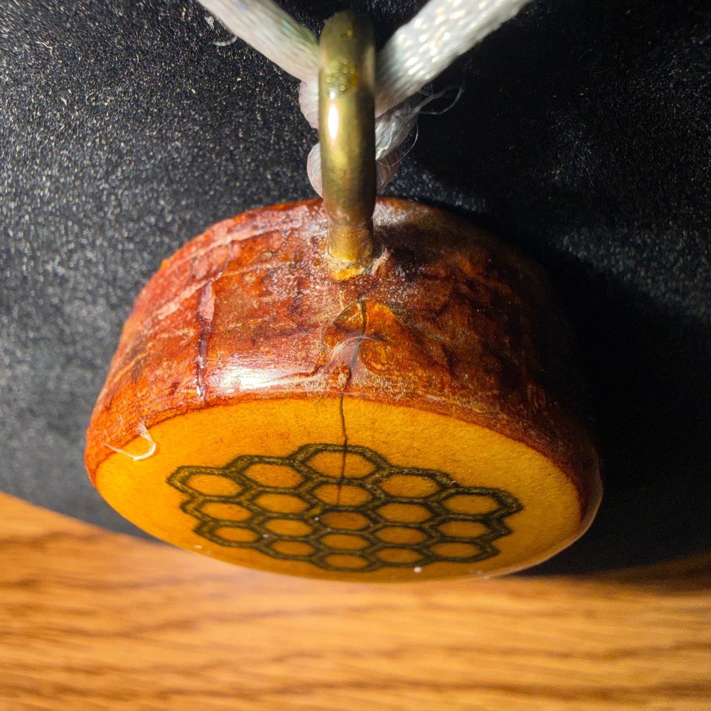 Burnt Honeycomb - Pendant