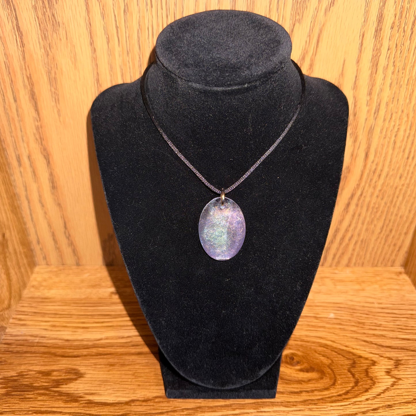 Purple oval - Pendant