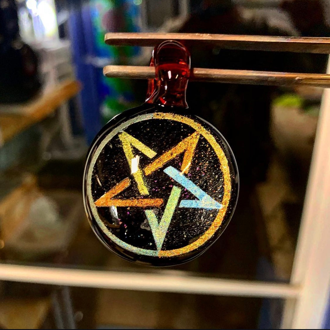Dichro Pentagram Pendant