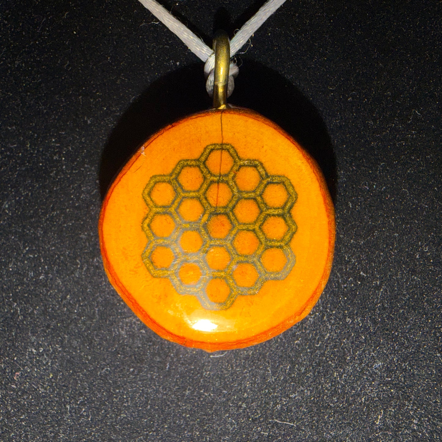 Burnt Honeycomb - Pendant