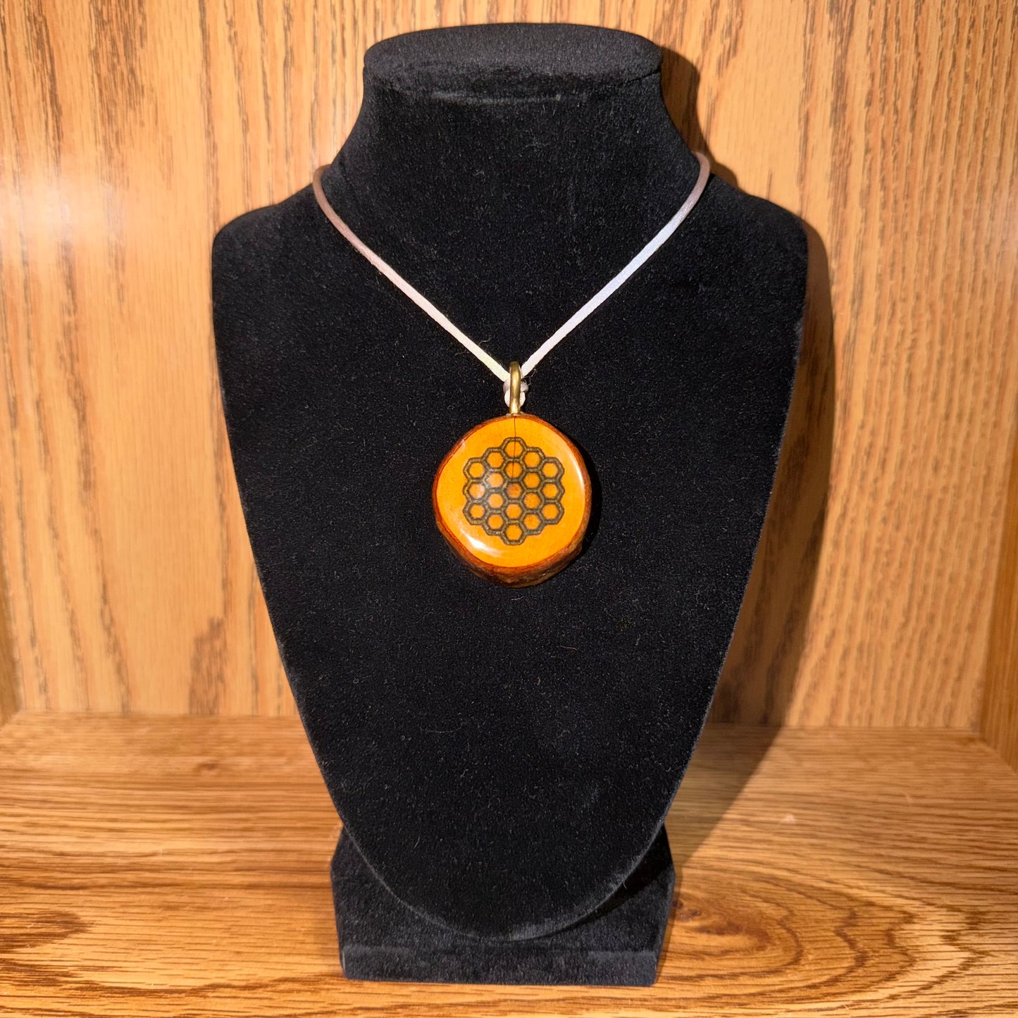 Burnt Honeycomb - Pendant