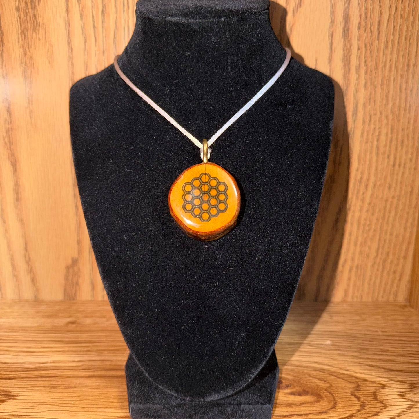 Burnt Honeycomb - Pendant