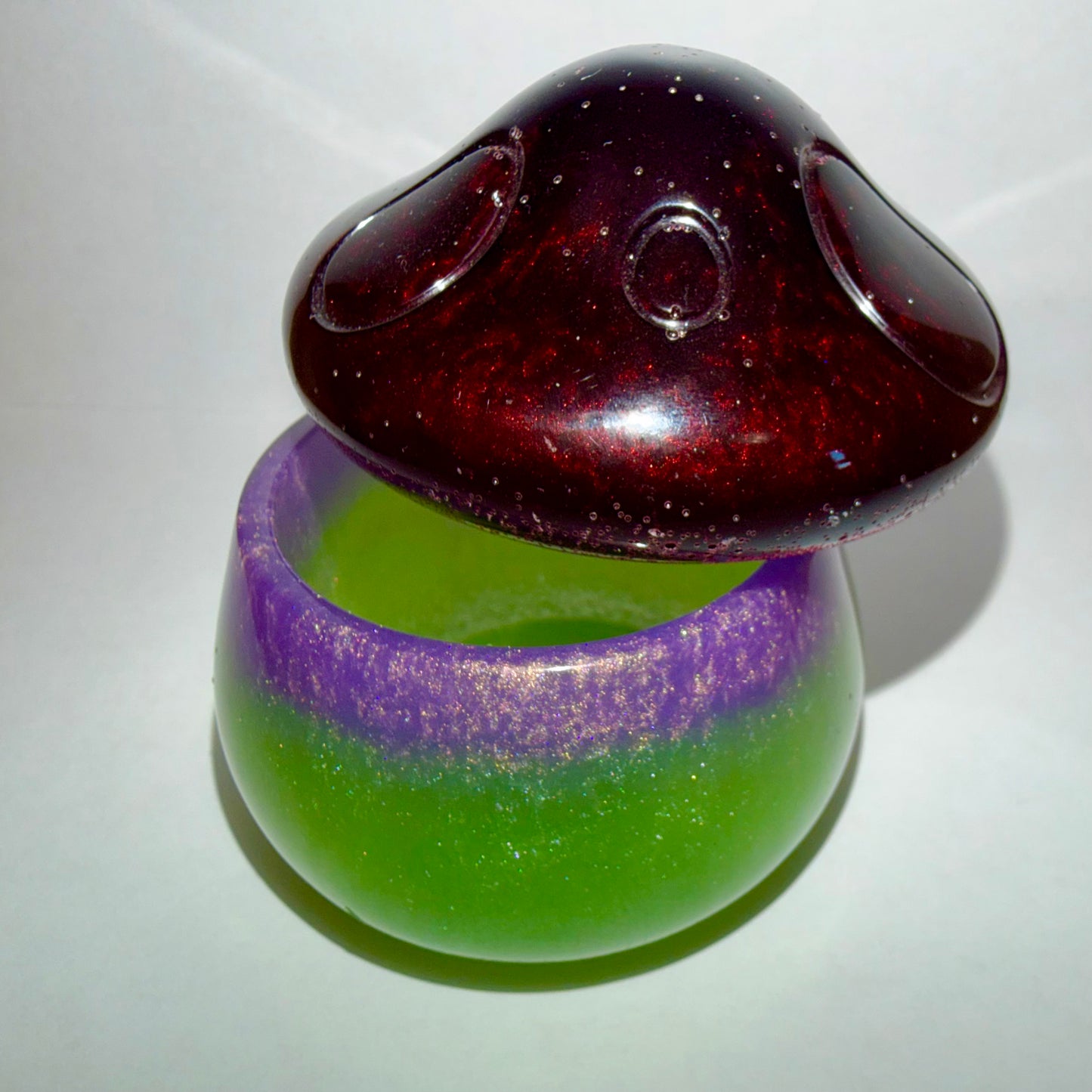 Green, Purple, Red Mushroom - Jar