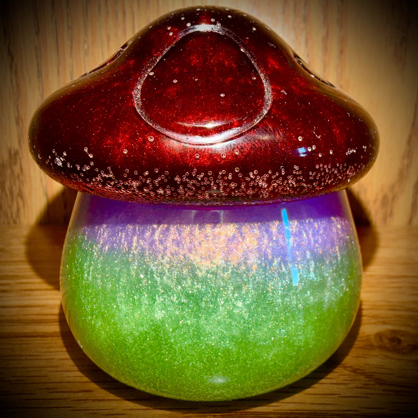 Green, Purple, Red Mushroom - Jar