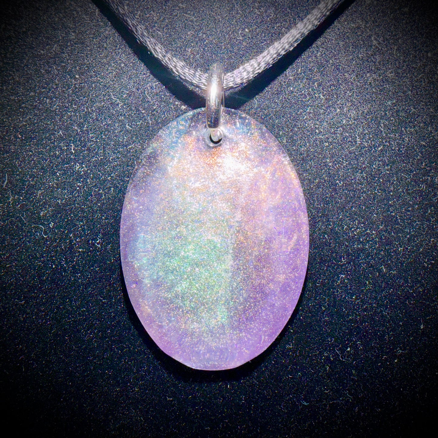 Purple oval - Pendant