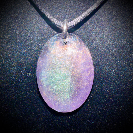 Purple oval - Pendant