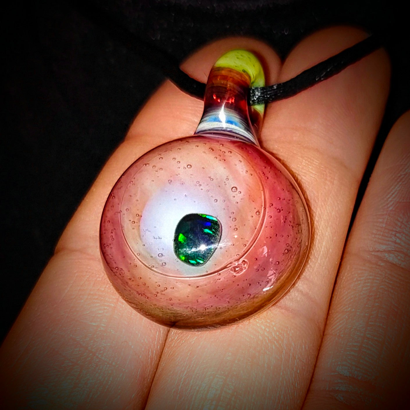 Opal in peach - Pendant